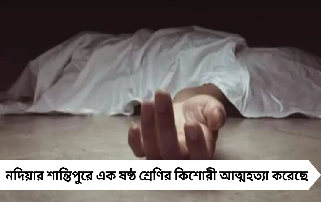নদিয়ার শান্তিপুরে ষষ্ঠ শ্রেণির ছাত্রী আত্মহত্যা, পরিবারের শাসনের পর অবসাদজনিত ঘটনার তদন্ত