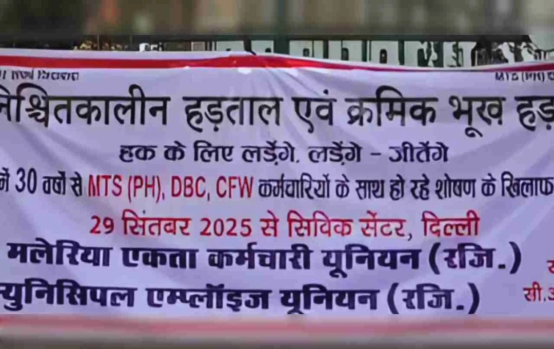 दिल्ली में स्वास्थ्य कर्मचारियों की हड़ताल, मलेरिया-डेंगू के बढ़ते मामलों के बीच बढ़ा खतरा