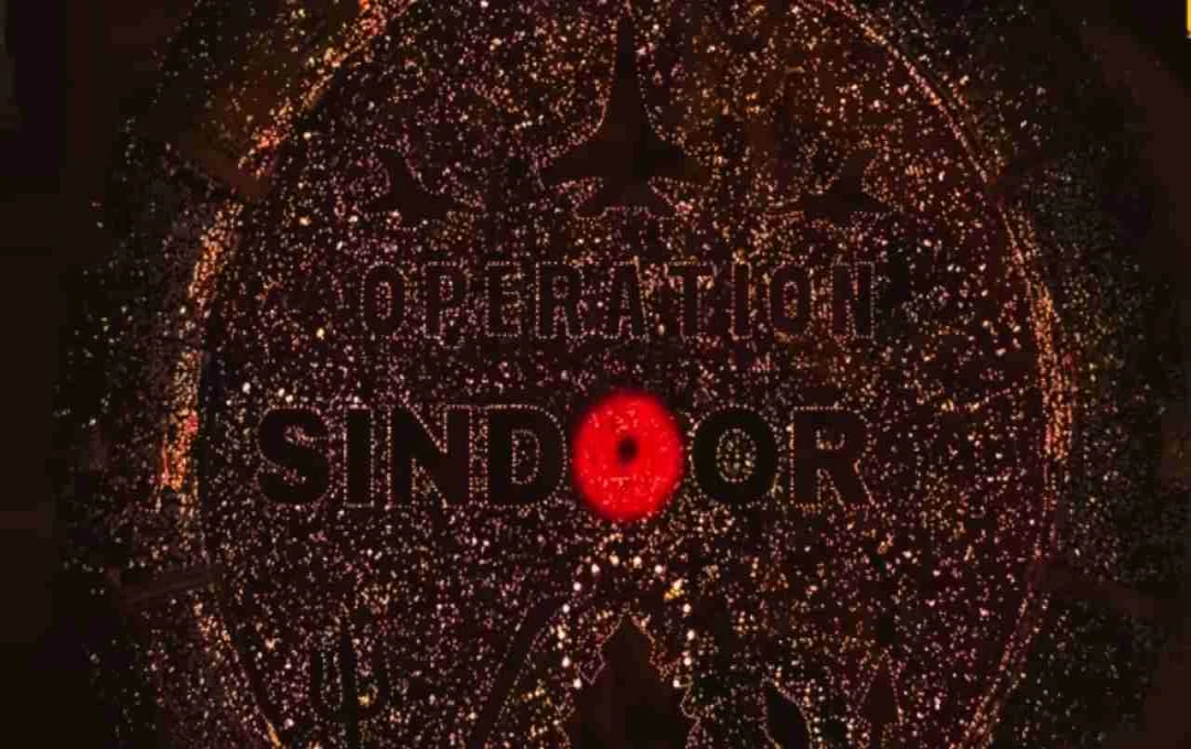 Gandhinagar's Kesariya Garba Honors Indian Army with 'Operation Sindoor' Lamp Formation, Sets Global Record