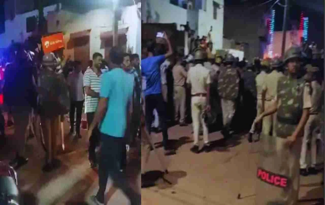 बीकानेर में गरबा कार्यक्रम के दौरान झगड़ा, पत्थरबाजी में पुलिस और स्थानीय लोग घायल
