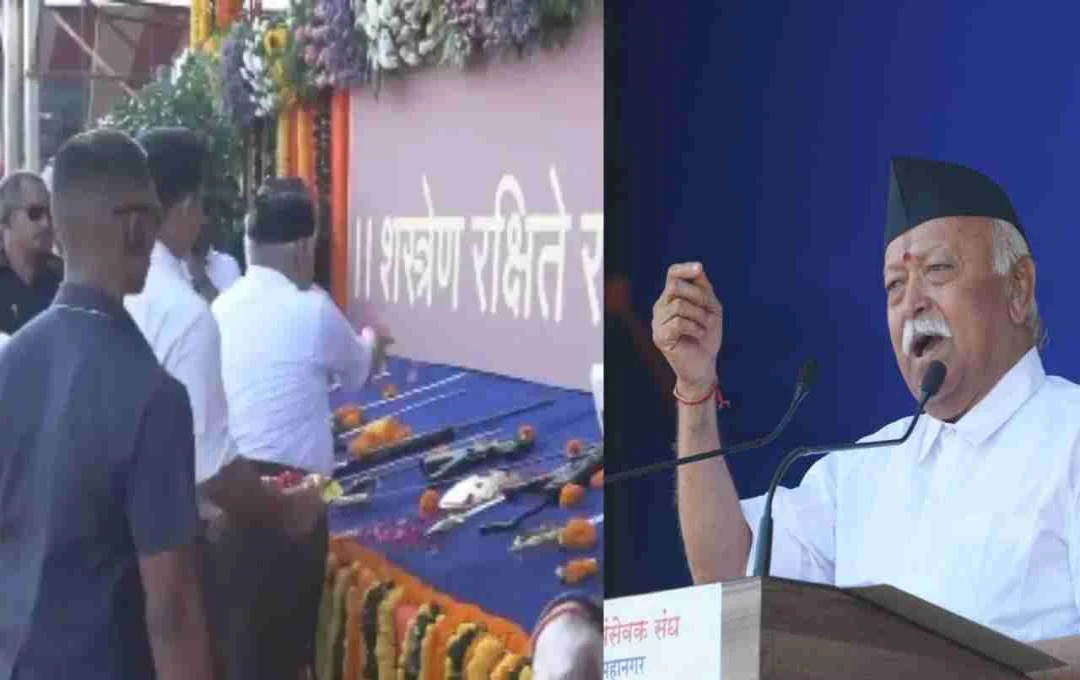 नागपुर में आरएसएस विजयादशमी उत्सव से शुरू हुआ शताब्दी वर्ष, मोहन भागवत और रामनाथ कोविंद हुए शामिल