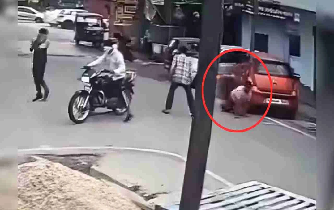 कोटा में बीच सड़क पर शराब कारोबारी पर हमला, बाइक सवार बदमाशों ने दौड़ा-दौड़ाकर पीटा
