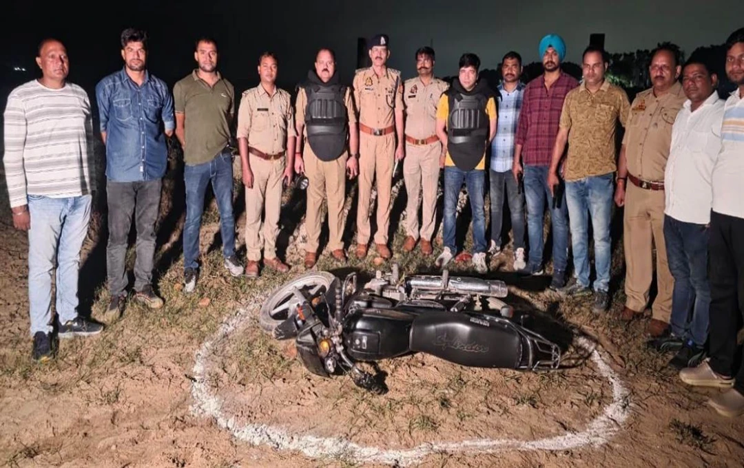 DPS तिराहे पर मुठभेड़: एक बदमाश घायल, दो गिरफ्तार