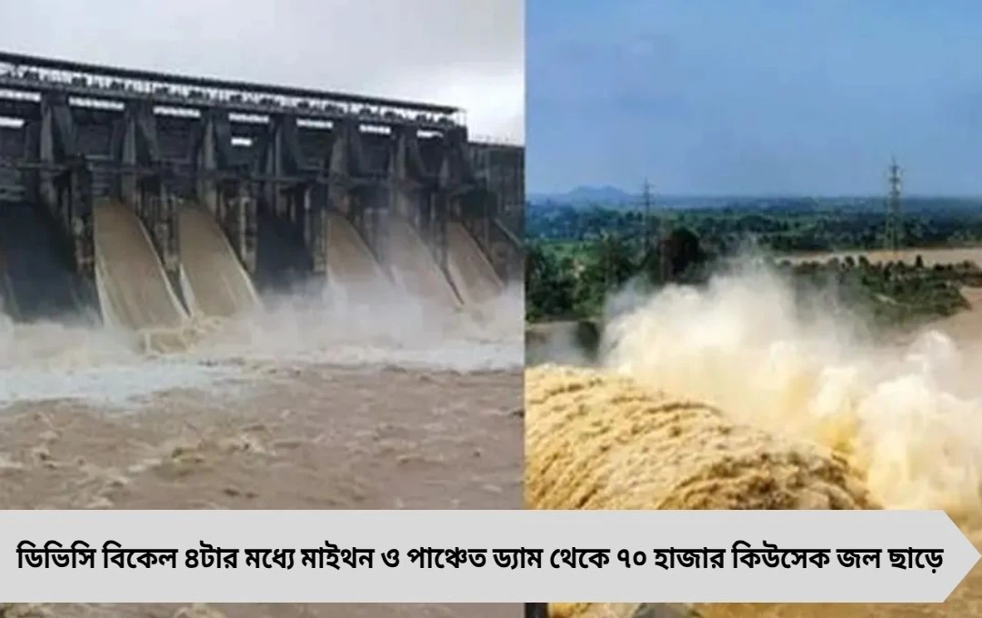 DVC জলছাড়া: বিকেল ৪টের মধ্যে ৭০ হাজার কিউসেক, দক্ষিণবঙ্গে সতর্কতা