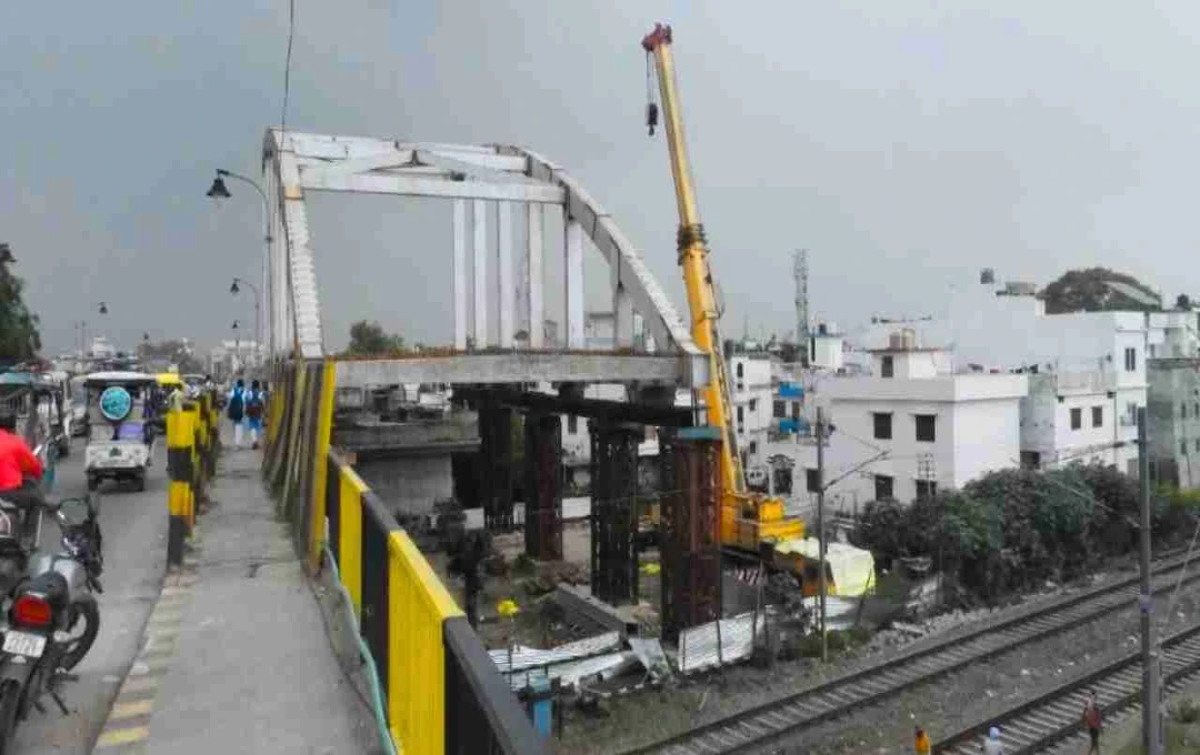गोरखपुर का दूसरा बो स्ट्रिंग गर्डर पुल, 127.87 करोड़ में बन रहा नया ओवरब्रिज, जल्द होगा पूरा