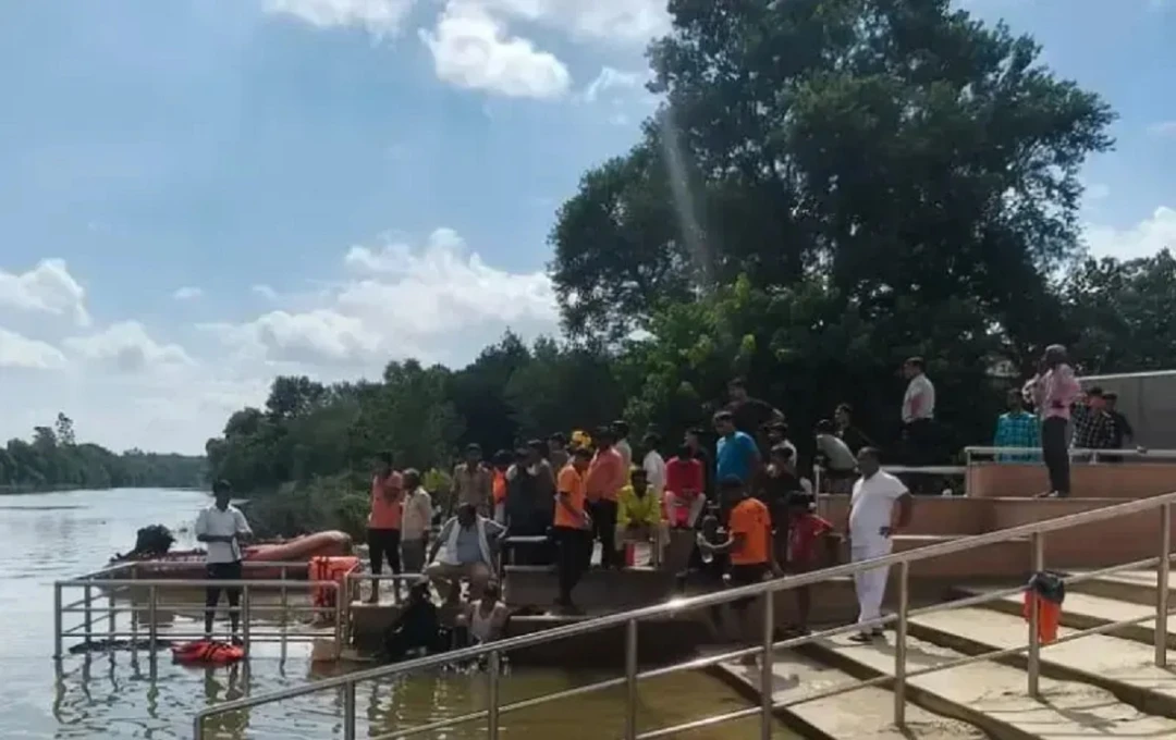 लखनऊ में मूर्ति विसर्जन के दौरान एक युवक डूबा, राहत कार्य जारी