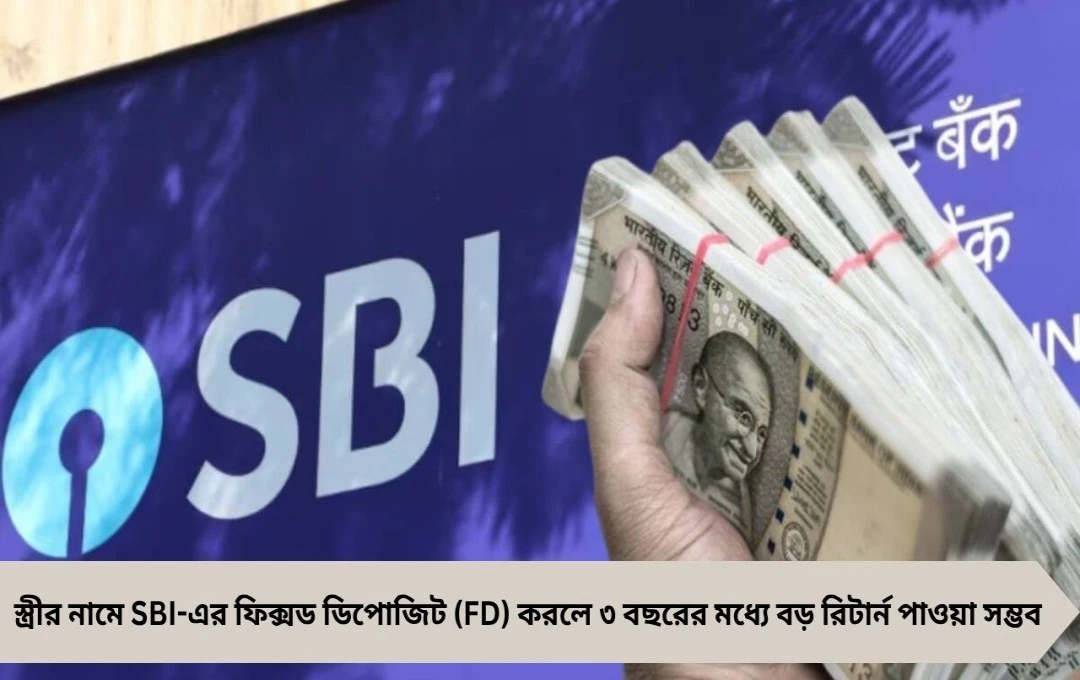 SBI FD: স্ত্রীর নামে বিনিয়োগে ৩ বছরে বড় রিটার্ন ও কর ছাড়