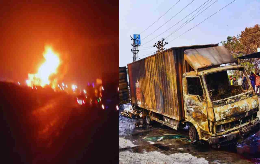 LPG सिलेंडर ट्रक हादसा: जयपुर-अजमेर हाईवे पर भयंकर ब्लास्ट, 25 किलोमीटर लंबा जाम