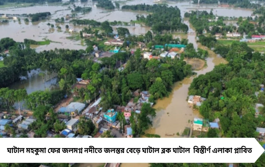 জলমগ্ন ঘাটাল, ভরসা নৌকো-ডিঙি, জল যন্ত্রণা থেকে মুক্তির আশা কবে?