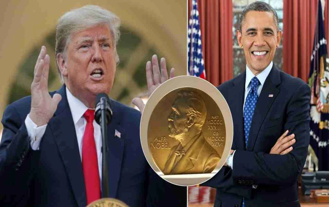 Nobel Prize: ट्रंप ने जताई नाराजगी, कहा ओबामा को मिला बिना कारण नोबेल