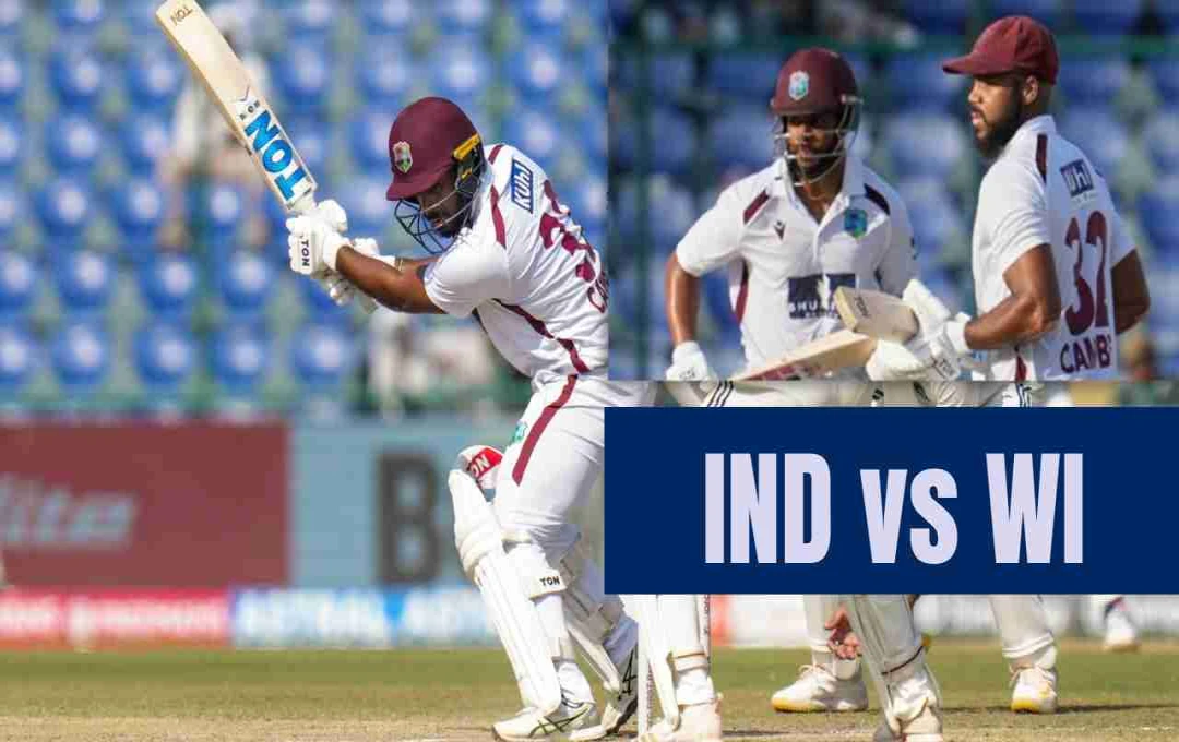 IND vs WI: कैम्पबेल और शै होप की धमाकेदार बैटिंग से भारत की बढ़ी मुश्किलें, दिल्ली टेस्ट बना रोमांचक 