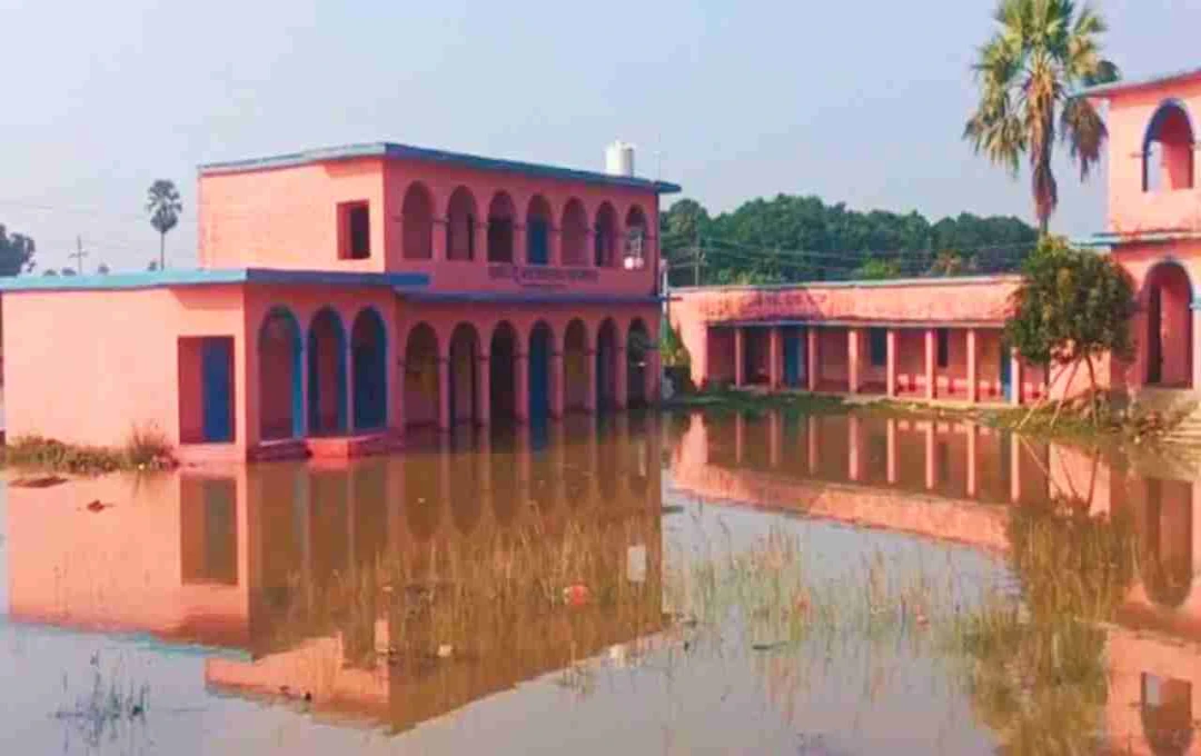 बिहार: मधुबनी में महराजी बांध टूटने से कई गांव जलमग्न, राहत कार्य जारी