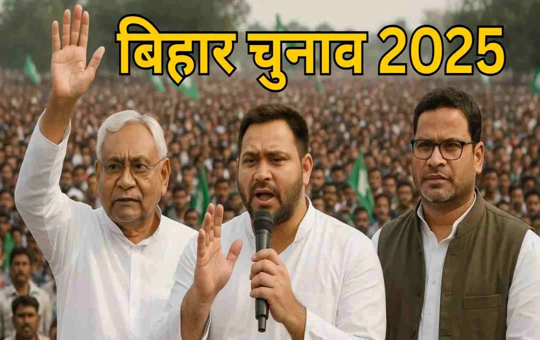 बिहार चुनाव 2025 सर्वे: NDA और महागठबंधन में कांटे की टक्कर, प्रशांत किशोर की पार्टी बदल सकती है खेल