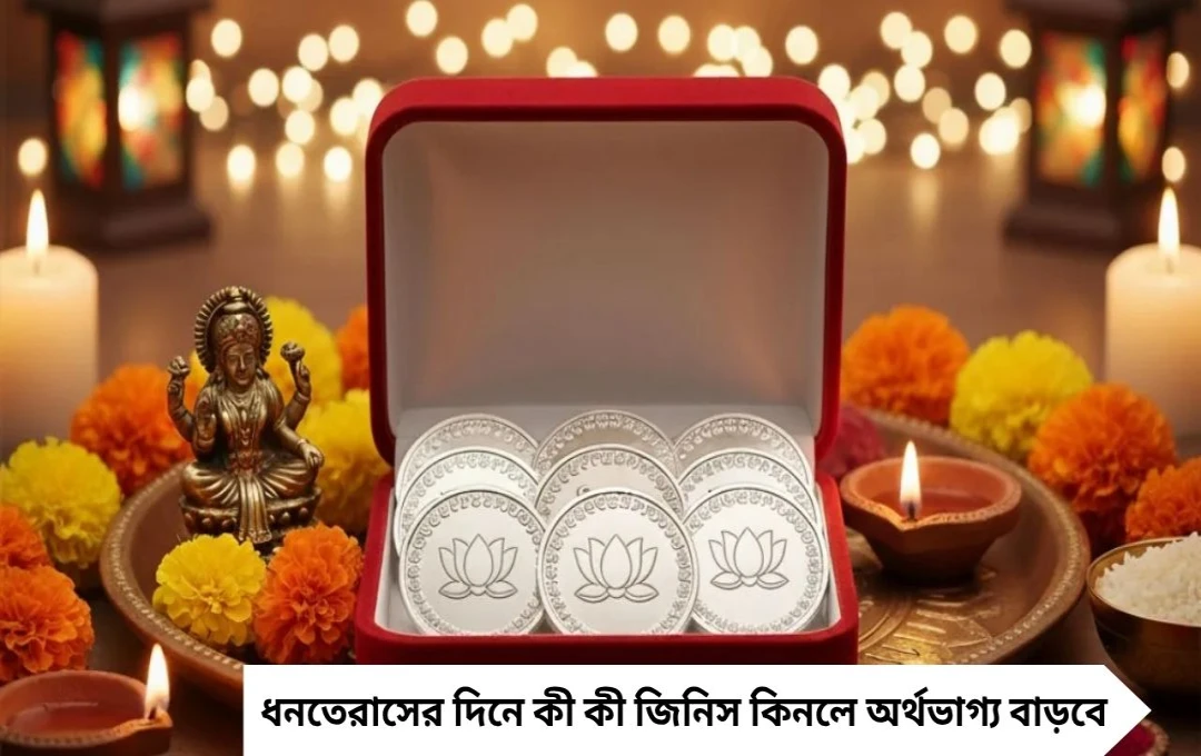 Dhanteras 2025: সোনা-রুপোর দাম আকাশছোঁয়া! জানুন ৭টি শুভ কেনাকাটা
