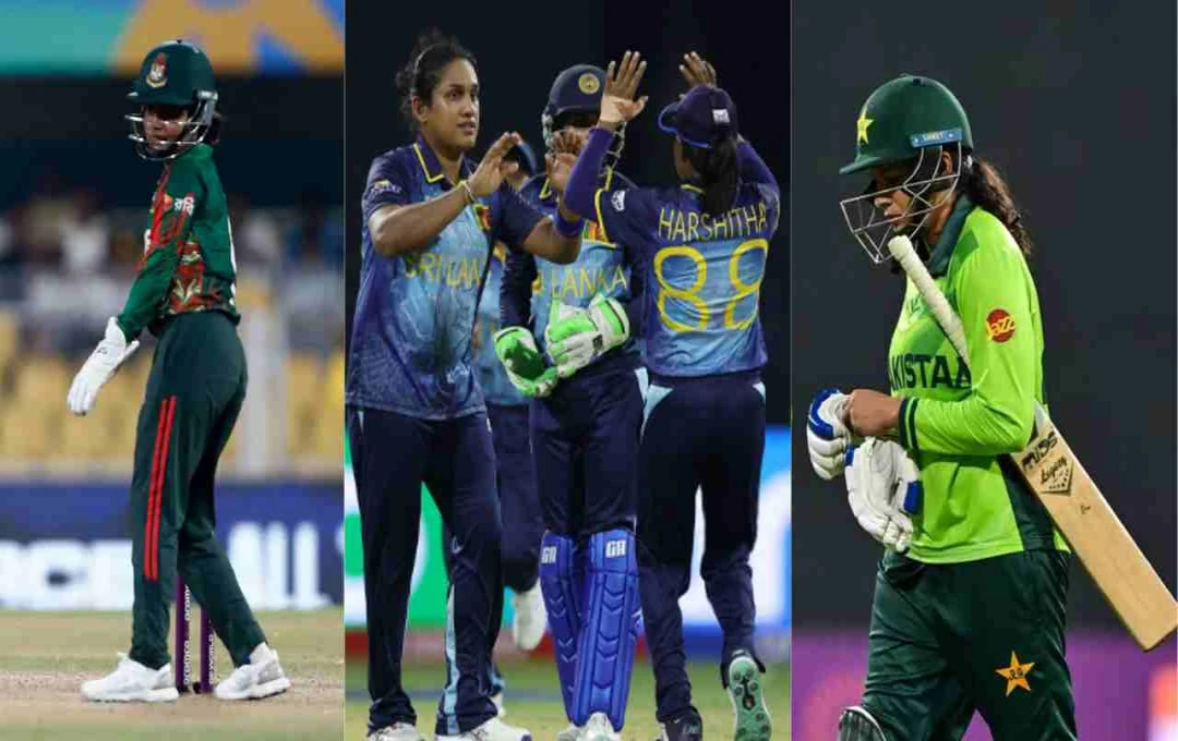 ICC Women World Cup 2025: पाकिस्तान, श्रीलंका और बांग्लादेश पर टूर्नामेंट से बाहर होने का खतरा
