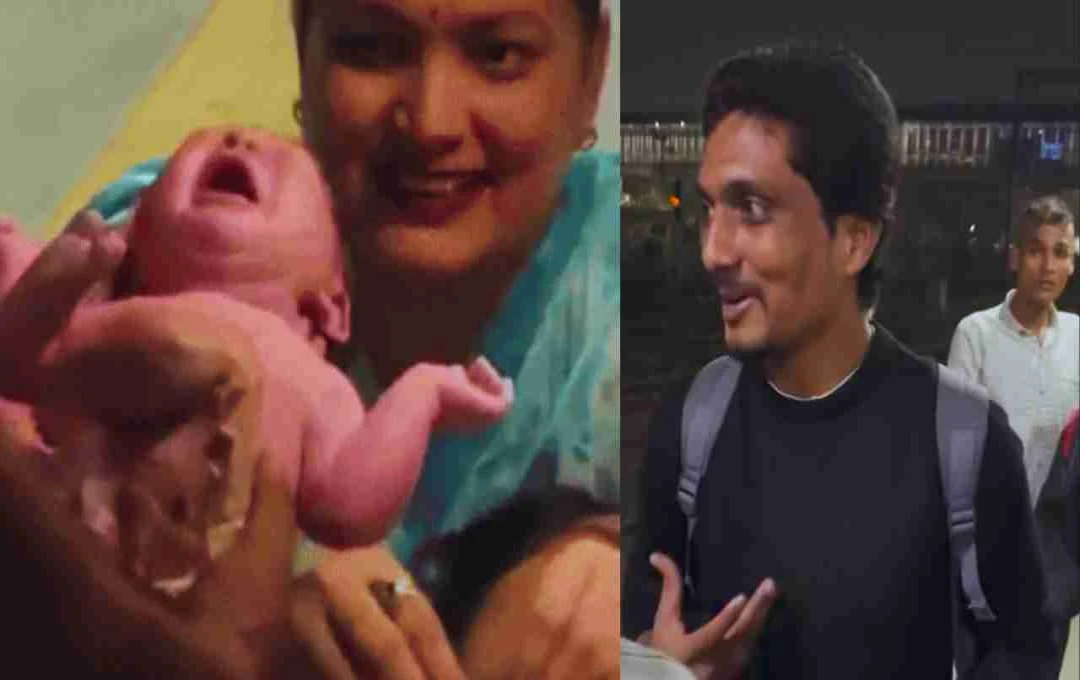 मुंबई लोकल में गर्भवती महिला की वीडियो कॉल से डिलीवरी, विकास बेद्रे बने सोशल मीडिया हीरो