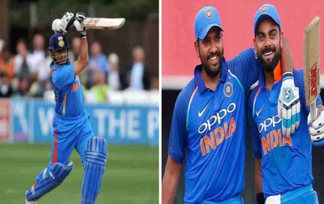 இந்தியா - ஆஸ்திரேலியா ஒருநாள் தொடர்: சச்சினின் சாதனையை முறியடிக்கக் காத்திருக்கும் கோலி, ரோஹித்!