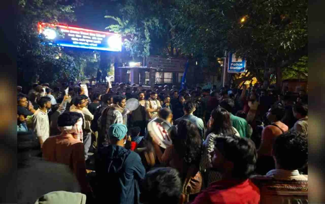 JNU के छात्रों और पुलिस के बीच झड़प, नीतीश कुमार ने ABVP पर लगाए गंभीर आरोप