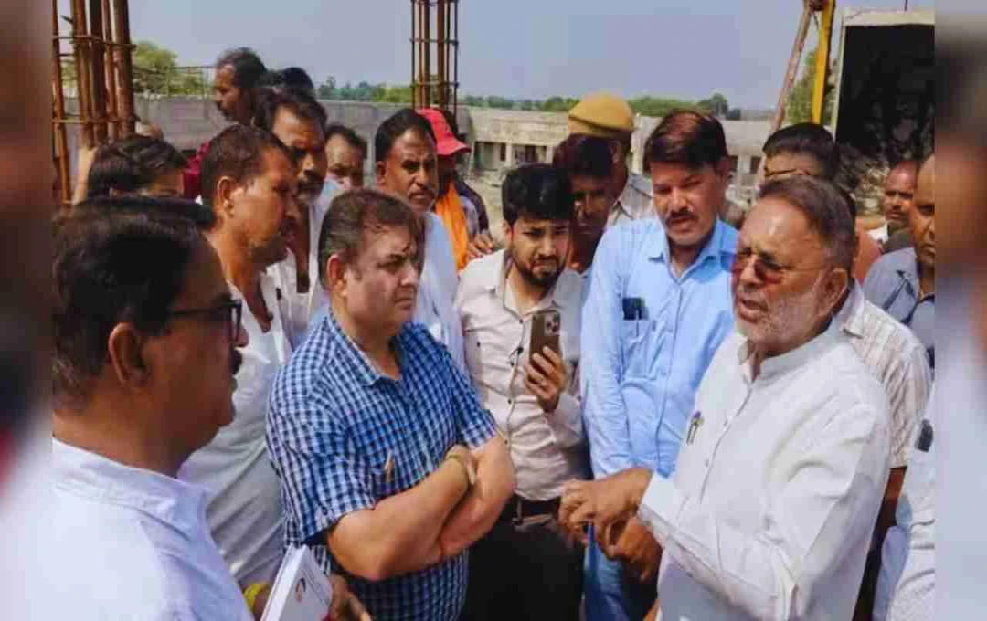 कोटा में मंत्री हीरालाल नागर का बड़ा एक्शन, घटिया निर्माण पर स्कूल और तालाब की दीवार ध्वस्त