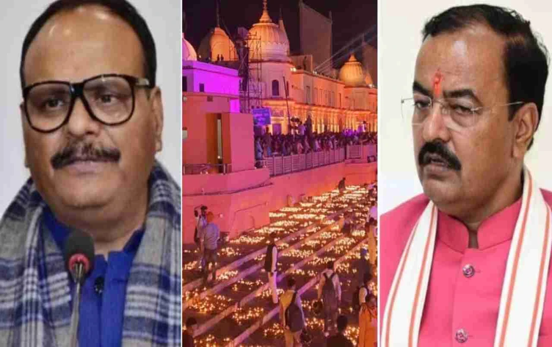 दीपोत्सव में उप मुख्यमंत्री के दौरे रद्द, अखिलेश यादव ने बीजेपी पर साधा निशाना, जानें वजह