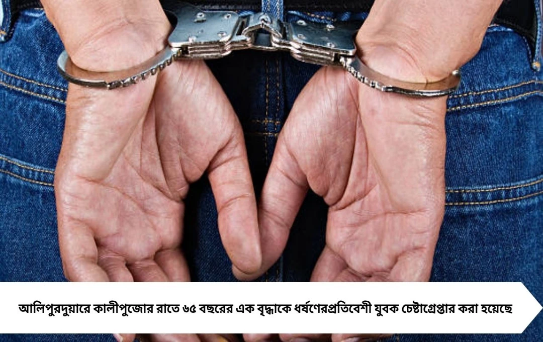 কালীপুজোর রাতে বৃদ্ধাকে ধর্ষণের চেষ্টা, প্রতিবেশী যুবক গ্রেপ্তার