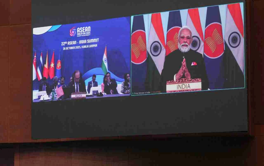 ASEAN सम्मेलन में पीएम मोदी का संबोधन, 2026 को 'आसियान-भारत समुद्री सहयोग वर्ष' किया घोषित