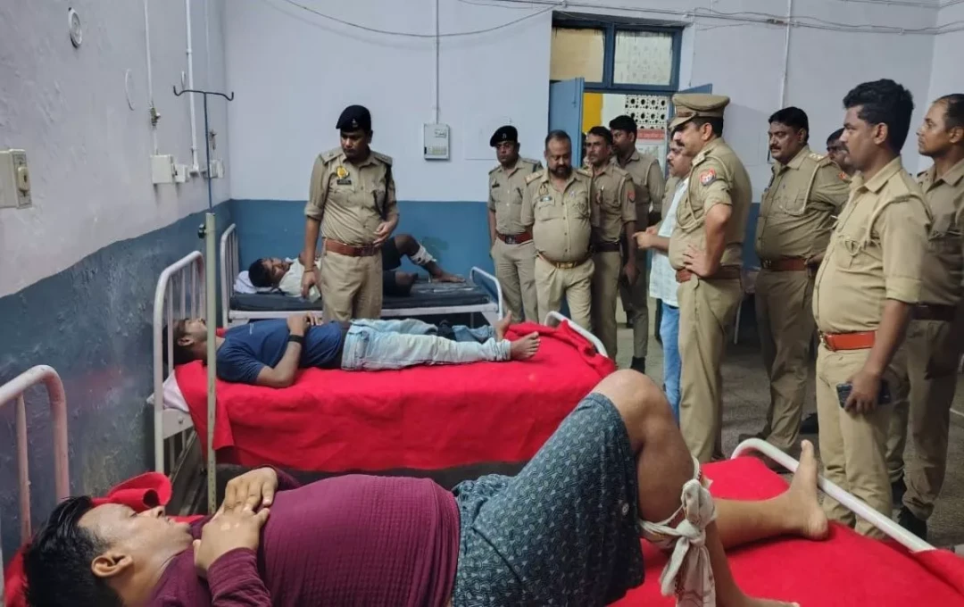 सुल्तानपुर में पुलिस मुठभेड़: तीन शातिर अपराधी घायल, हथियारों सहित गिरफ्तार