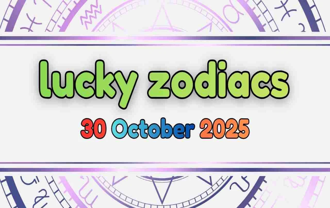 lucky zodiacs 30 October 2025: इन राशियों पर बरसेगी मां लक्ष्मी की कृपा, देखें अपना राशिफल