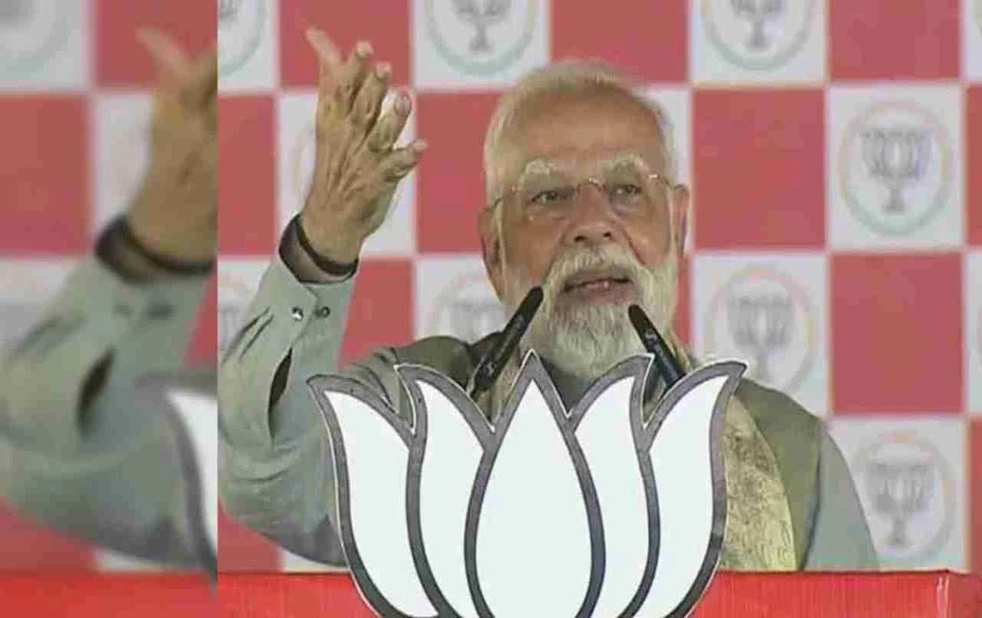 Bihar: मुजफ्फरपुर रैली में पीएम मोदी का जोरदार हमला, RJD-कांग्रेस पर लगाया जंगलराज का आरोप