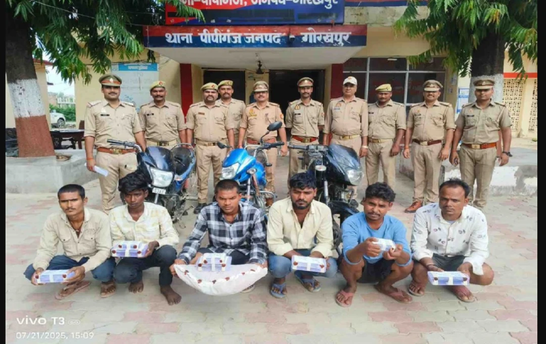 गोरखपुर विजिलेंसः पीपीगंज में फायरिंग मामला — थानेदार निलंबित, छह आरोपित गिरफ्तार