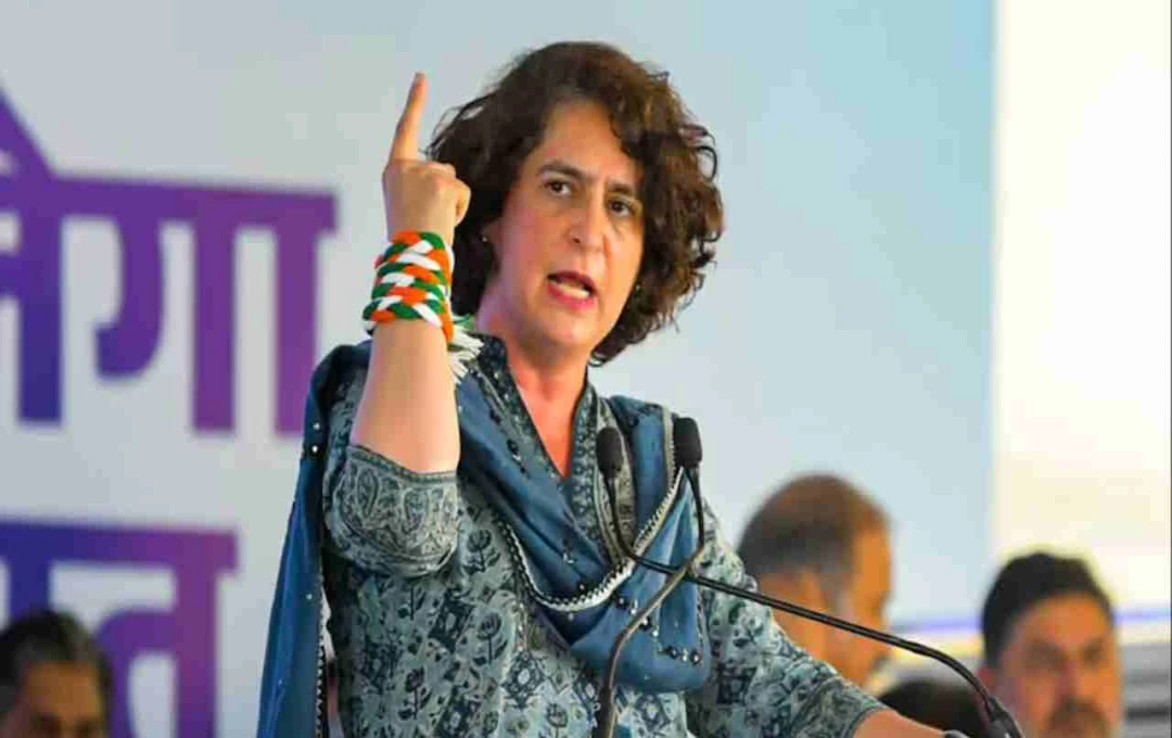 बेगूसराय में प्रियंका गांधी का हमला: बोलीं - ‘NDA के झांसे में न आएं, बदलाव के लिए वोट दें’