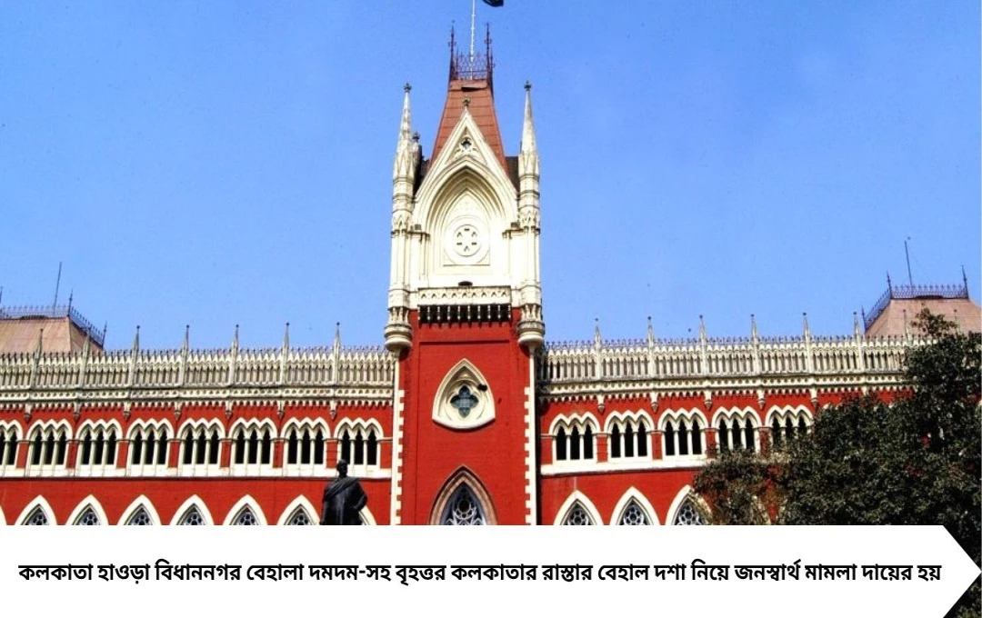 বর্ষায় রাস্তা বেহাল, রাজ্য ও পুরসভাকে জবাব দিতে বলল হাইকোর্ট