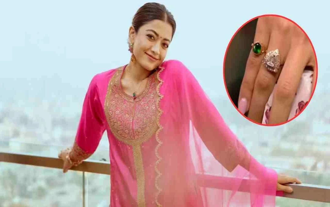 Rashmika Mandanna ने दिखाई सगाई की अंगूठी | Vijay Deverakonda का नाम सुन शरमाईं