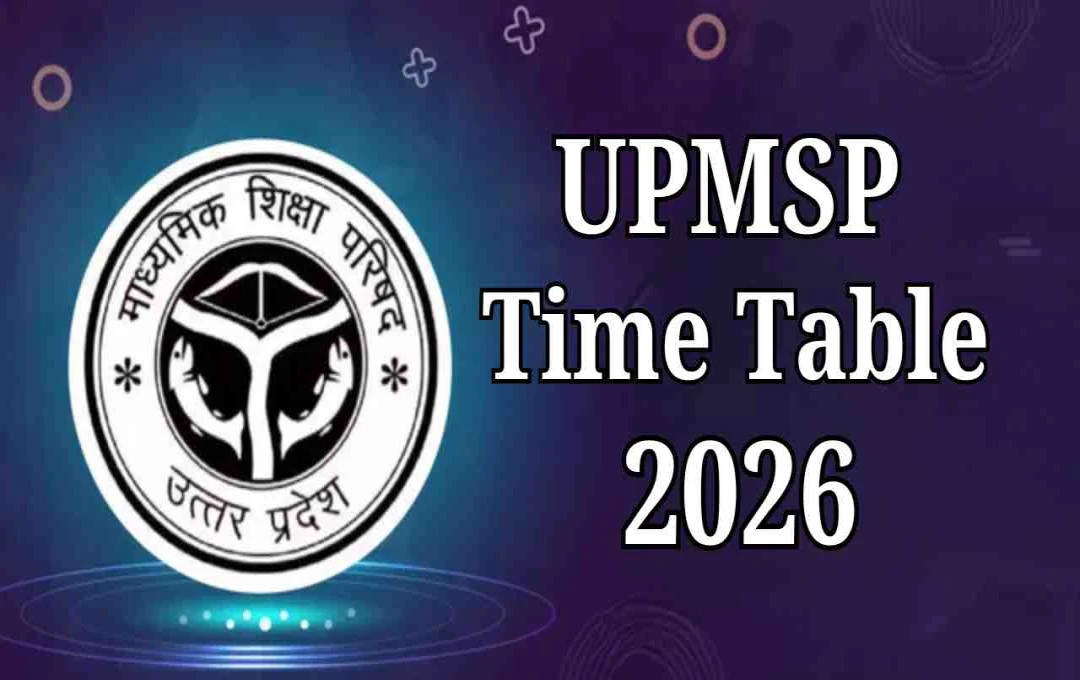 UPMSP Time Table 2026: 18 फरवरी से शुरू होंगी यूपी बोर्ड 10वीं-12वीं की परीक्षाएं, पूरा शेड्यूल जारी