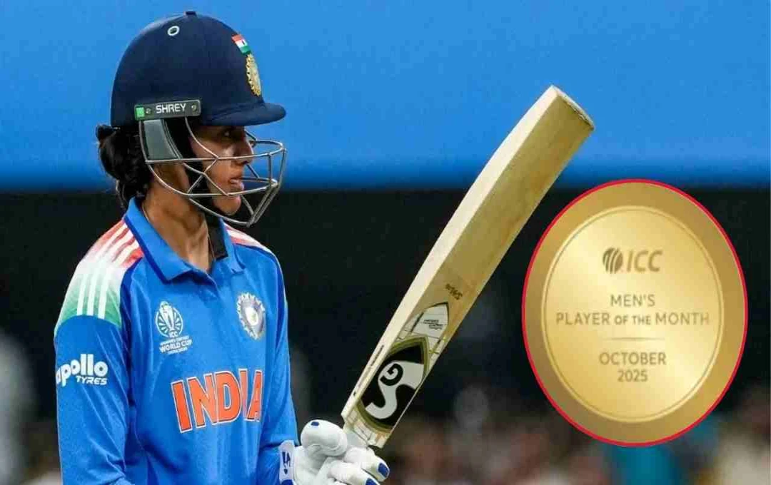 Smriti Mandhana Leads ICC Player of the Month Nominations for October 2025