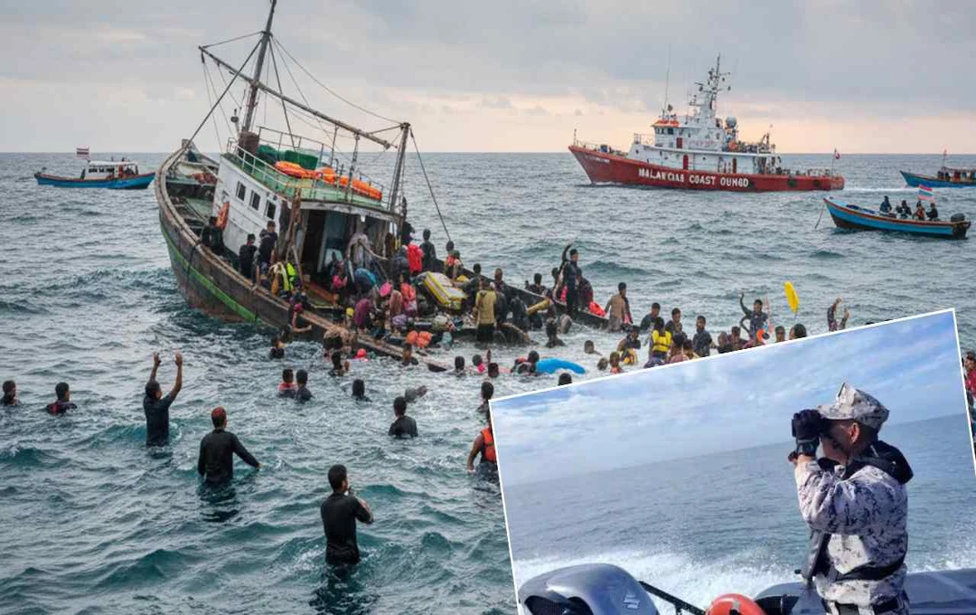 मलेशिया के पास डूबा म्यांमार प्रवासी जहाज, अधिकांश लोग लापता