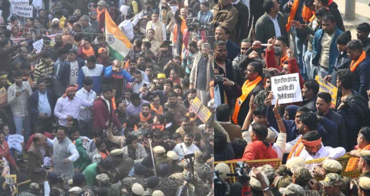 बांग्लादेश में हिंदुओं पर अत्याचार के विरोध में दिल्ली में विशाल प्रदर्शन, हाई अलर्ट जारी