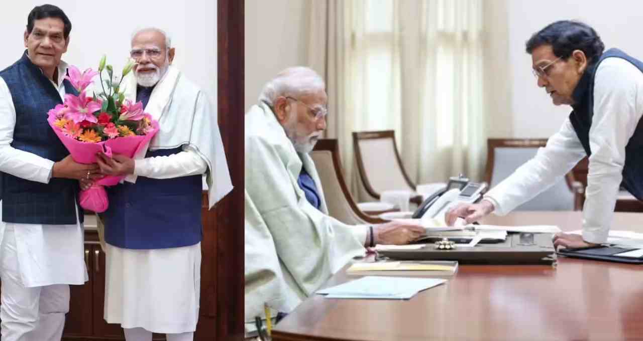 पीएम मोदी से मिले यूपी के ऊर्जा मंत्री एके शर्मा, केंद्रीय बजट 2026 के फायदे गिनाए