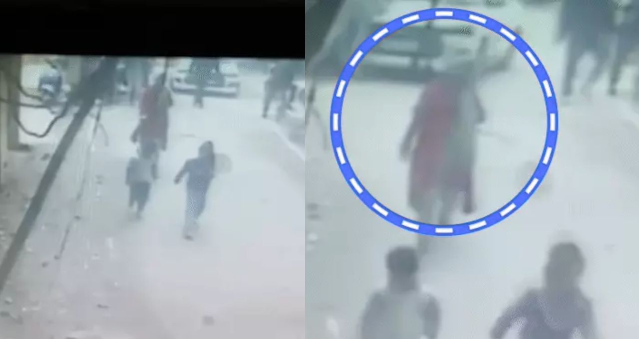CCTV में कैद खौफनाक हादसा, गाजियाबाद में तेज रफ्तार कार ने माँ और बच्ची को रौंदा