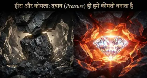 हीरा और कोयला: दबाव ही हमें कीमती बनाता है