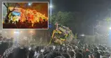 तमिलनाडु: वेल्लोर में कोल्लाई उत्सव के दौरान 60 फुट ऊंचा मंदिर रथ पलटा, सात लोग घायल