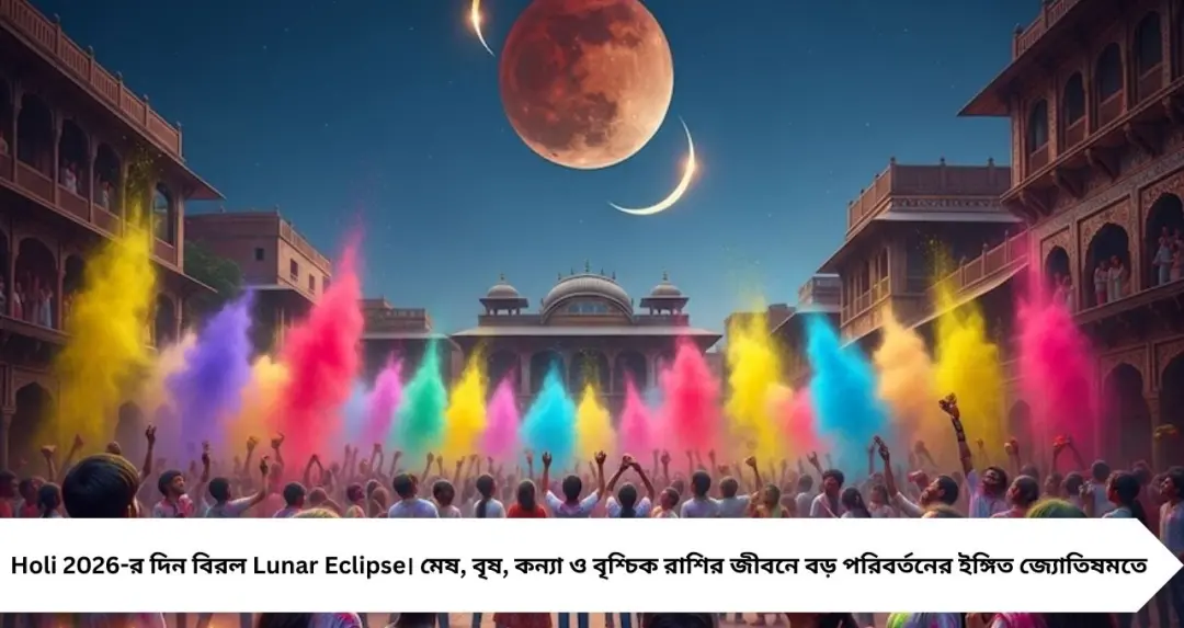 হোলির দিনেই বিরল চন্দ্রগ্রহণ! শতাব্দীতে একবারের যোগে কোন রাশির ভাগ্য ঘুরতে পারে?