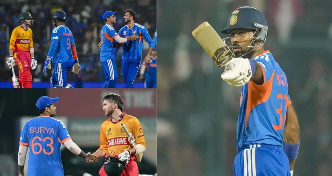 अभिषेक शर्मा और हार्दिक पांड्या के तूफान में उड़ा जिम्बाब्वे, सेमीफाइनल के करीब पहुंची टीम इंडिया