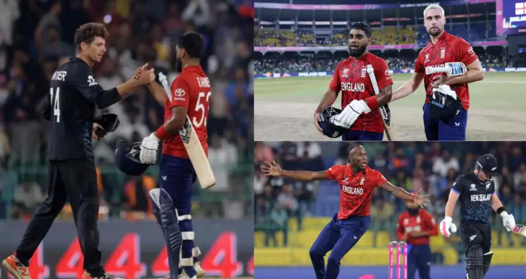 टी20 विश्व कप: इंग्लैंड ने न्यूजीलैंड को 4 विकेट से हराया, सेमीफाइनल की दौड़ हुई रोमांचक 