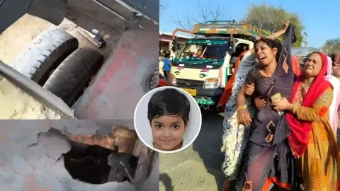 अलीगढ़ में स्कूल बस हादसा: बच्ची की मौत के बाद RTO और RI सस्पेंड, पिता बोले– गिड…
