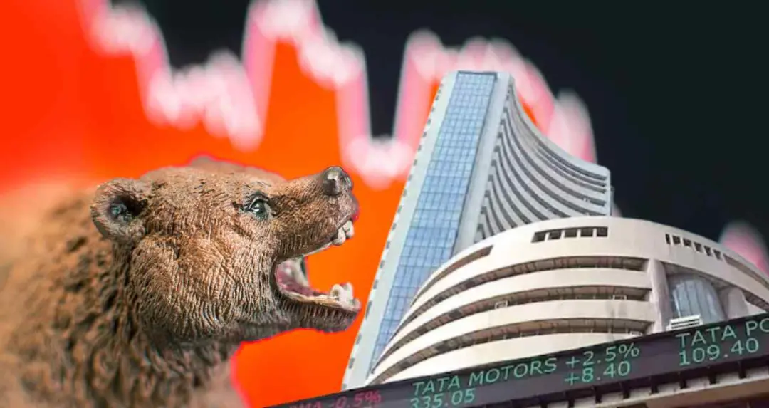 शेयर बाजार भारी गिरावट के साथ हुआ बंद, सेंसेक्स 78,500 के नीचे, निफ्टी 24,400 से फिसला