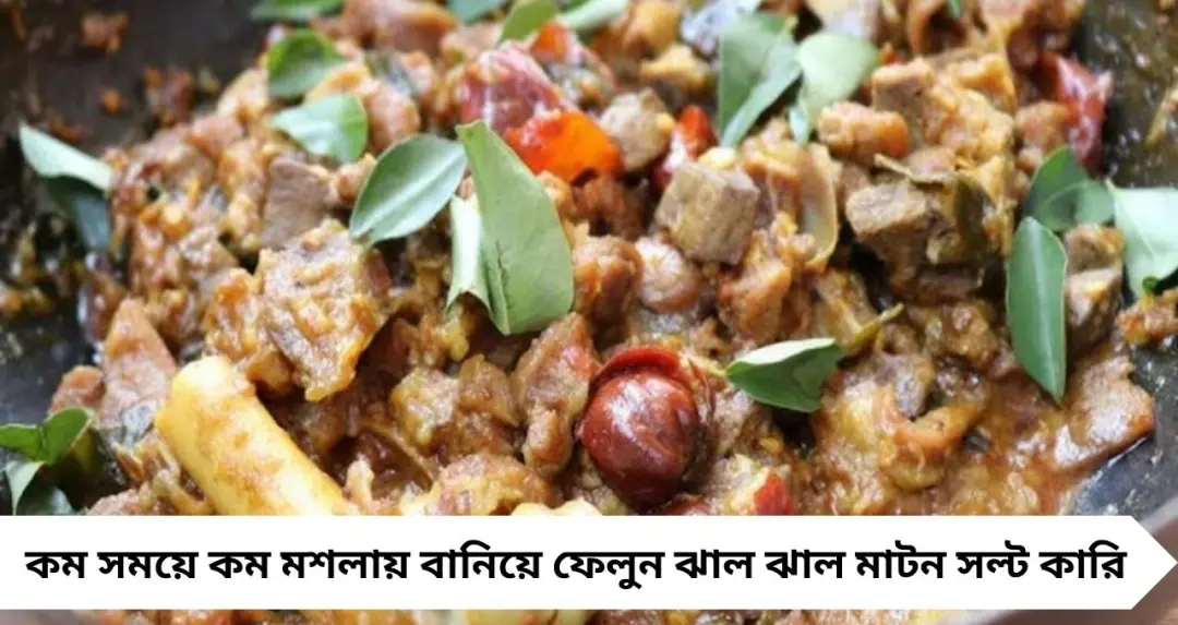 ছুটির দুপুরে ঝাল-ঝাল চমক! ৩০ মিনিটে বানান সিজলিং ‘মাটন সল্ট কারি’, গরম ভাতে হবে জমাটি ভোজ
