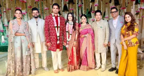 अर्जुन तेंदुलकर-सानिया चंडोक की शादी, क्रिकेट और सिनेमा जगत की हस्तियों ने दी शुभकामनाएं

