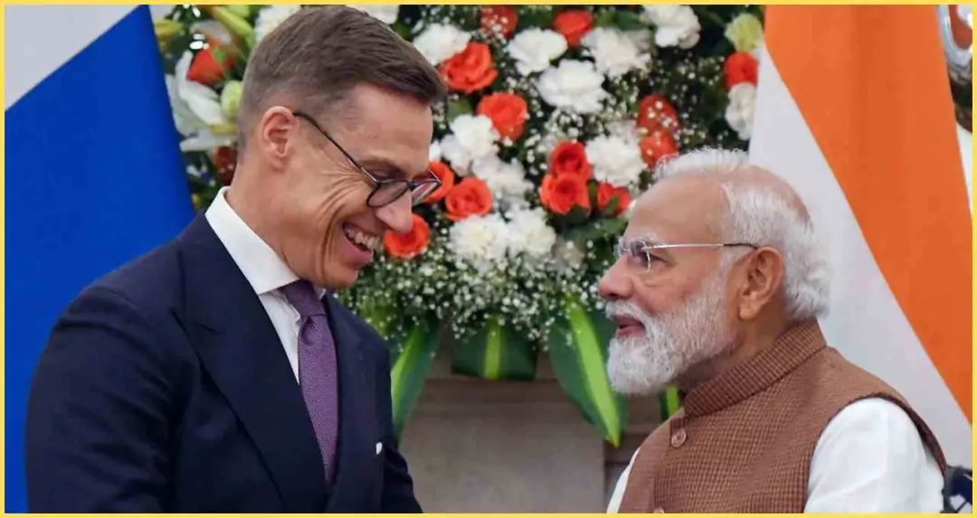 फिनलैंड के राष्ट्रपति अलेक्जेंडर स्टब की भारत यात्रा, पीएम नरेंद्र मोदी से मुलाकात में डिजिटल साझेदारी और वैश्विक मुद्दों पर हुई चर्चा