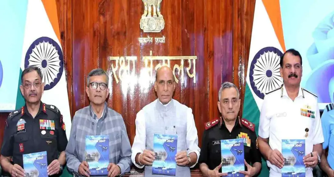 राजनाथ सिंह ने जारी किया रक्षा बल विजन 2047, सेना को आधुनिक बनाने का रोडमैप तैयार